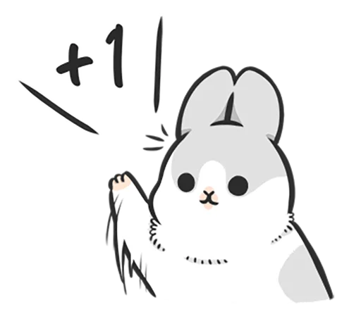 Machiko rabbit 4 (orig) stiker 🤓