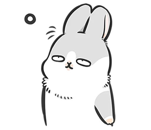 Machiko rabbit 4 (orig) stiker 😵