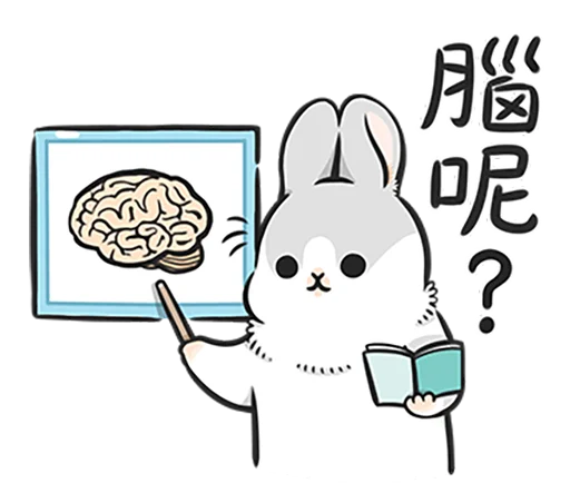 Емодзі Machiko rabbit 4 (orig) 🧠