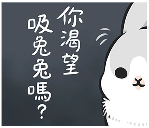 Machiko rabbit 4 (orig) stiker 😏