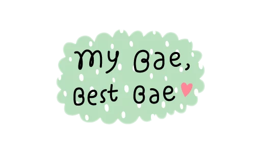 Telegram Sticker «Me n Bae» ❣