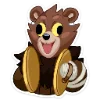 Telegram emoji «Медвежутка» 😜