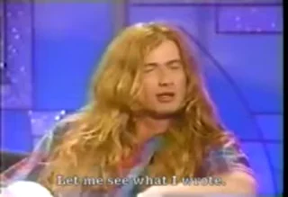 Dave Mustaine  sticker 🗒