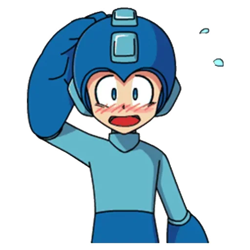 Mega Man emoji 😅