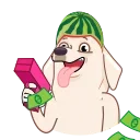 Melon Dog  sticker 🤑