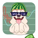 Эмодзи Melon Dog  😎