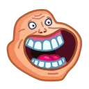 Стикер Meme Emoji #1  🤑