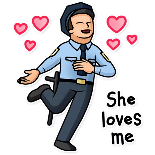 Cтикеры телеграм Meme Police
