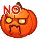 Meme Pumpkins stiker 🙅‍♂