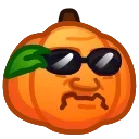 Meme Pumpkins sticker ☹