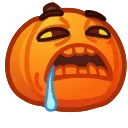 Meme Pumpkins sticker 😶