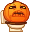 Meme Pumpkins  sticker 🚽