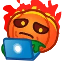 Meme Pumpkins  sticker 👨‍💻