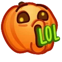 Meme Pumpkins stiker 😮