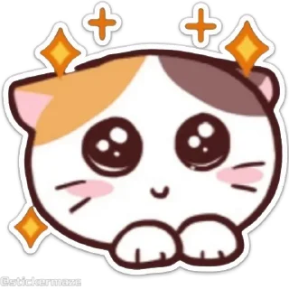 Meong the Meme Cat sticker 🥺
