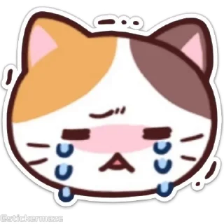 Эмодзи Meong the Meme Cat 😭