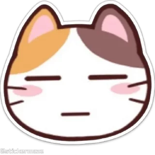 Meong the Meme Cat emoji 😑