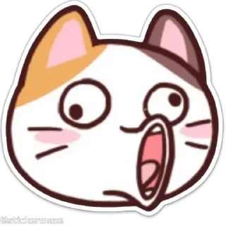 Meong the Meme Cat emoji 🥴