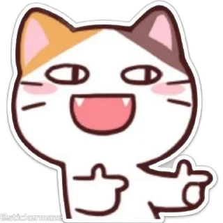 Meong the Meme Cat sticker 👉
