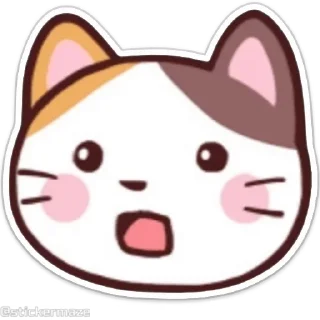 Эмодзи Meong the Meme Cat 😲