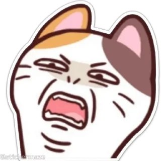 Meong the Meme Cat emoji 😒