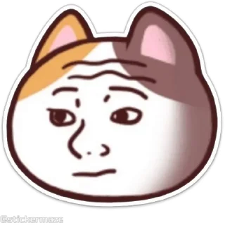 Meong the Meme Cat sticker 🙃