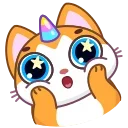 A Unicorn Cat emoji 🤩