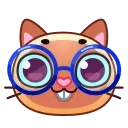 Стикер Meow Emoji 🤓