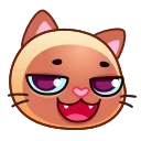 Стикер Meow Emoji 😏