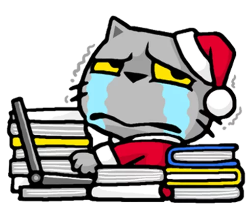 Эмодзи Meow ! Merry Christmas & Happy New Year 😭