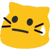Meowmoji animated emoji 😰