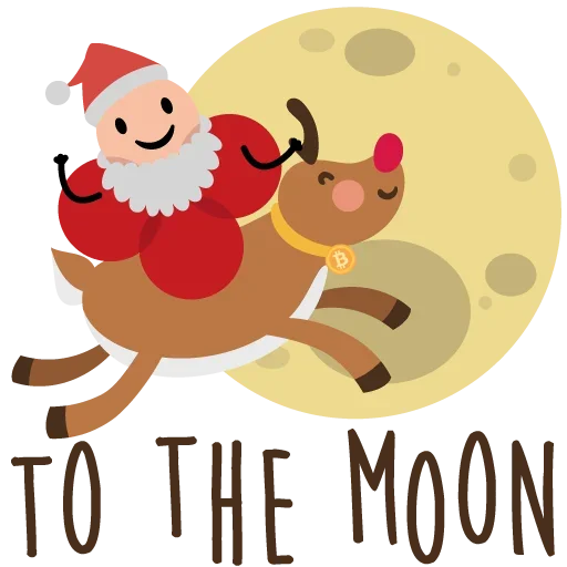 Telegram Sticker «Merry Christmas» 🌕