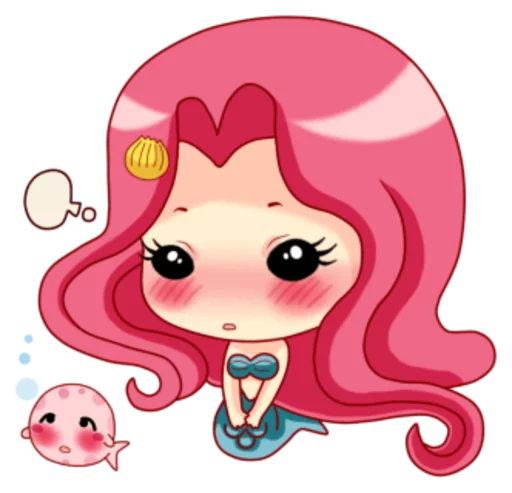 Telegram Sticker «Mervenus : Sweet Mermaid Of The Sea» 😳