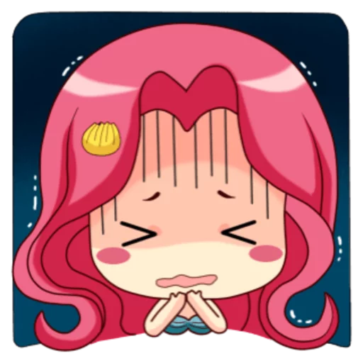 Telegram Sticker «Mervenus : Sweet Mermaid Of The Sea» 😩