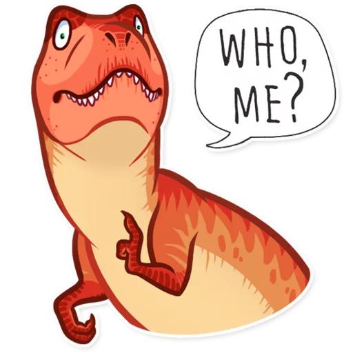 Telegram Sticker «Dinosaurs» 😯