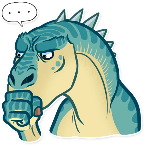 Стікер Telegram «Dinosaurs» 🤔