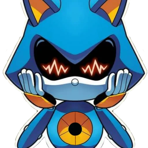 Metal Sonic emoji 🤑