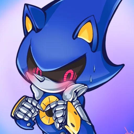 Metal Sonic emoji ☺️