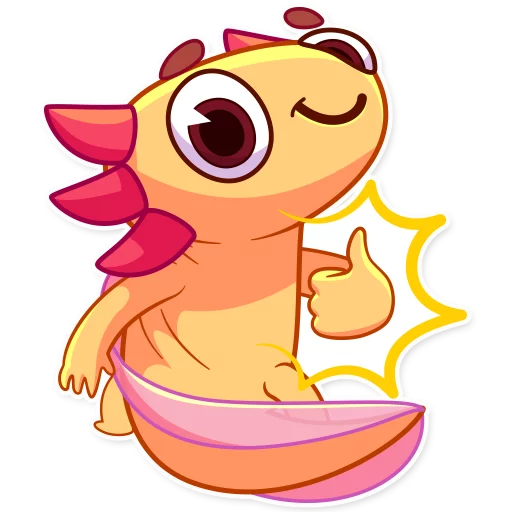 Telegram stiker «Mexican Axolotl» 👍