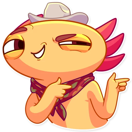 Стікер Telegram «Mexican Axolotl» 😏