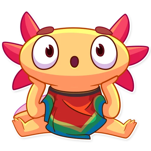 Стікер Telegram «Mexican Axolotl» 😯