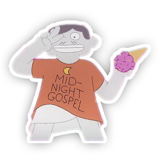 Midnight Gospel by InvertedMirror emoji ✌️