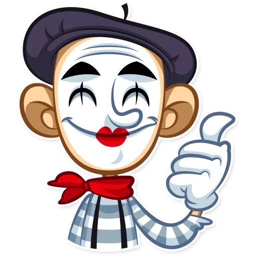 Mike The Mime sticker 👍