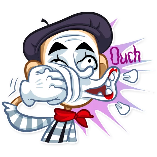 Mike The Mime sticker 😖