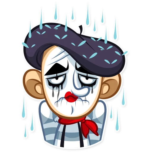 Mike The Mime sticker 😢