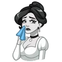 Lady Noir emoji 😢