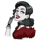 Telegram emoji Lady Noir