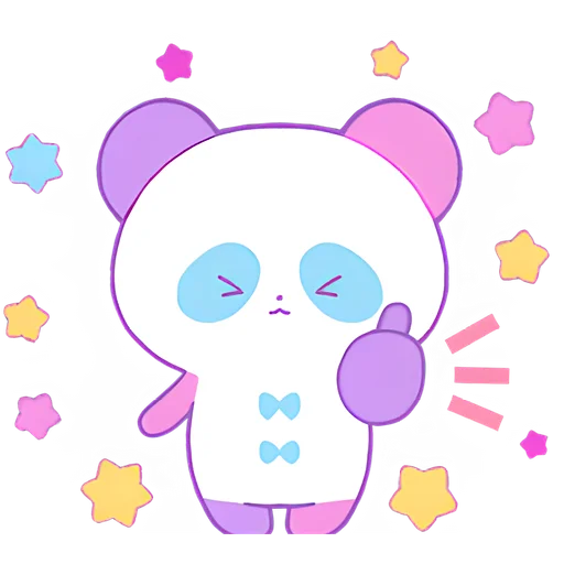 Telegram Sticker «Милая панда» 👍
