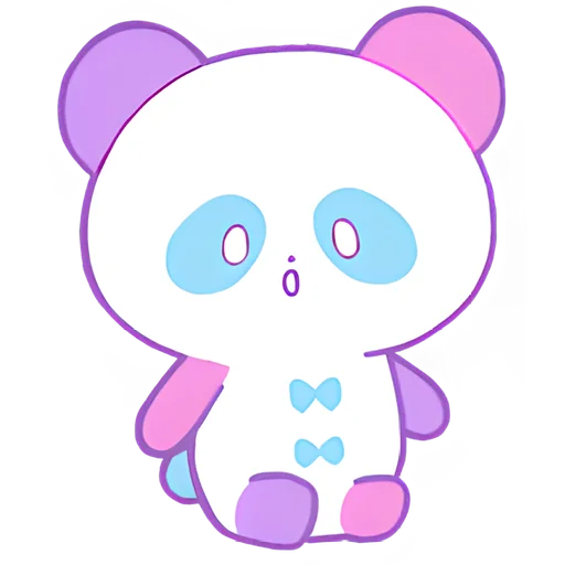 Telegram Sticker «Милая панда» 😯