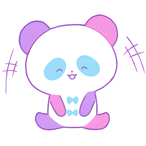 Telegram Sticker «Милая панда» 😁